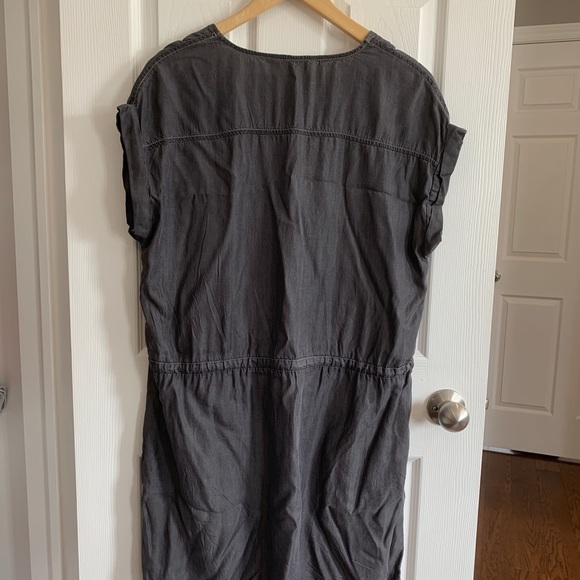 NWT DKR & Co grey lyocell drawstring dress - Picture 4 of 5